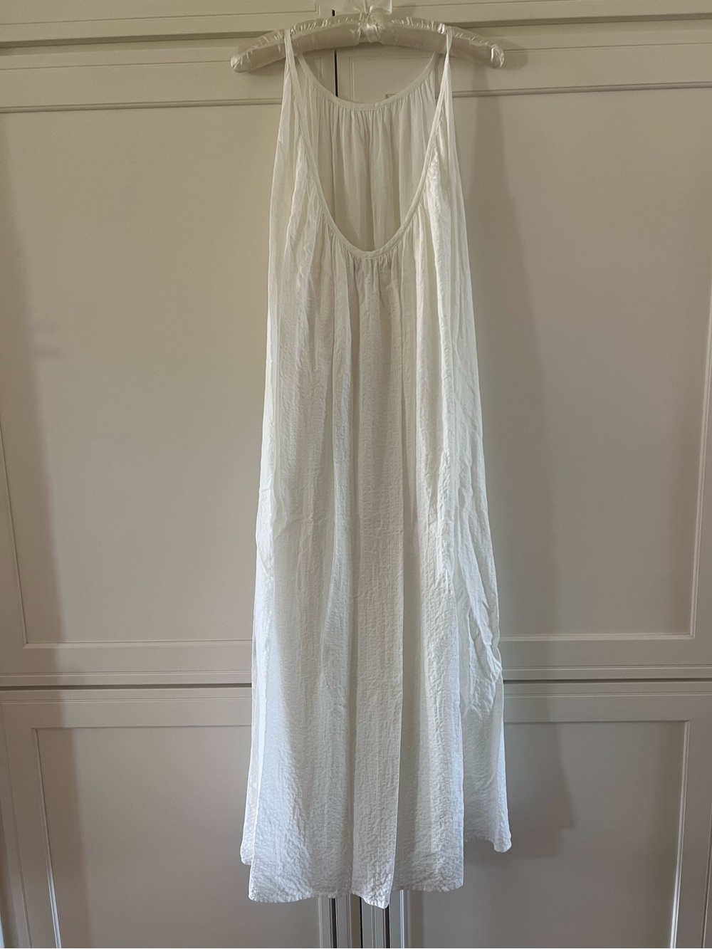 Jenni Kayne White Drift Maxi Dress Sz Large - Picture 5 of 14